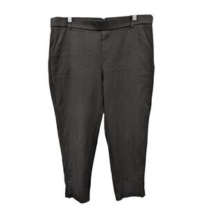 Zara Trafaluc Collection Pull On Elastic Waist ankle Length Black Pants Size XL